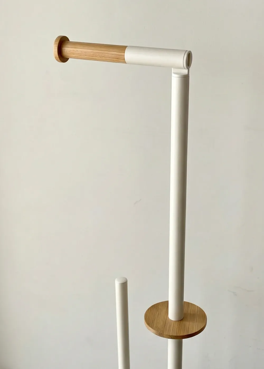 Toilet Paper Holder With Brush Ivory