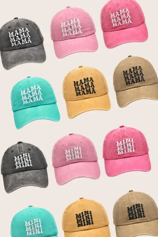Mini Stacked Matching Me Hats Caps