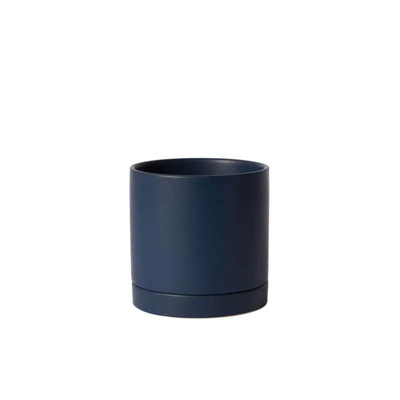 Glazed Ceramic Pot With Saucer