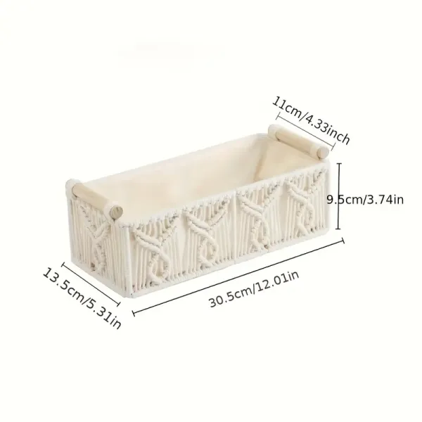 Hand-Woven Bohemian Storage Basket