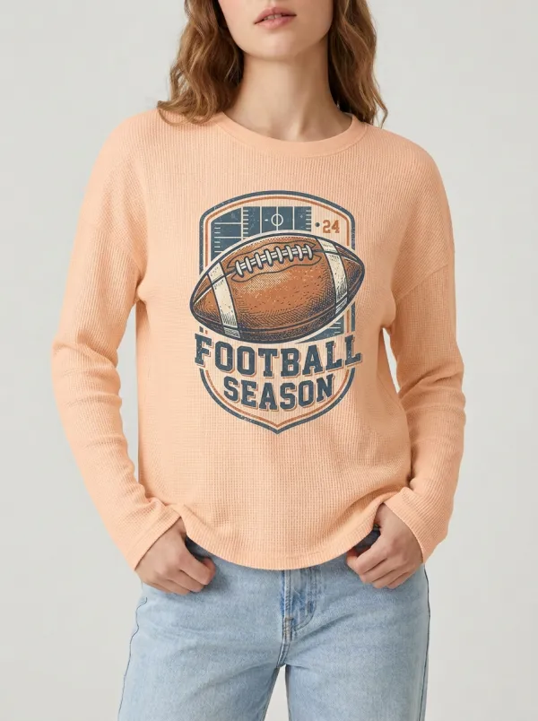 Football Graphic Casual T-Shirt