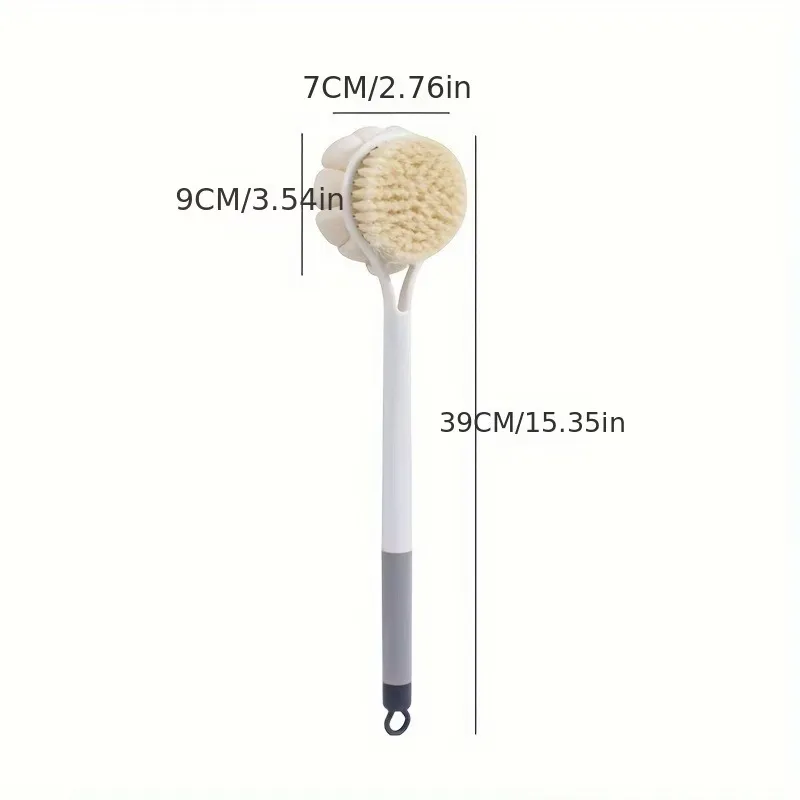 Loofah & Bristle Bath Brush