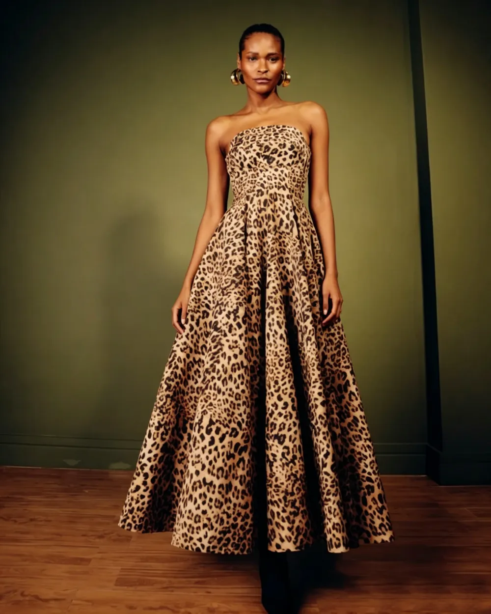 Vestido Longo Tomara que Caia Animal Print