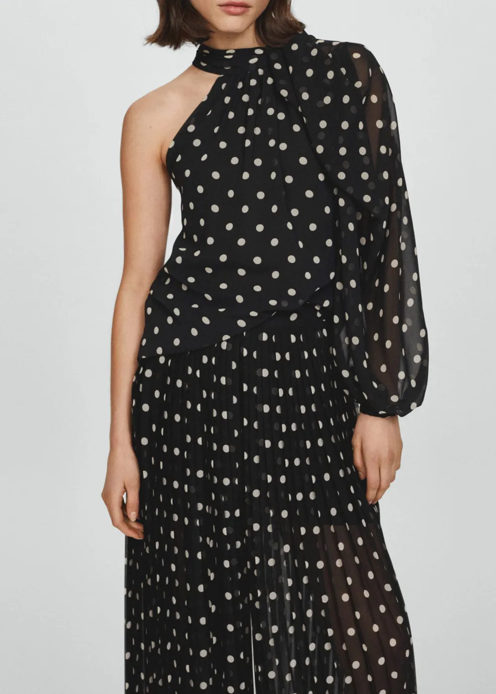 Polka Dot Pleated Pants