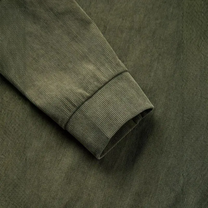 Washed Crew Patchwork Sweatshirt