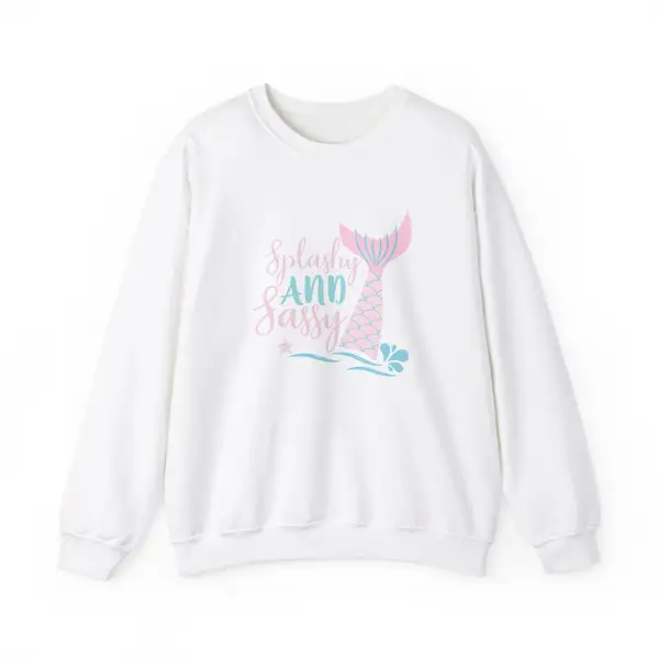 Sassy Mermaid Graphic Crewneck Sweatshirt