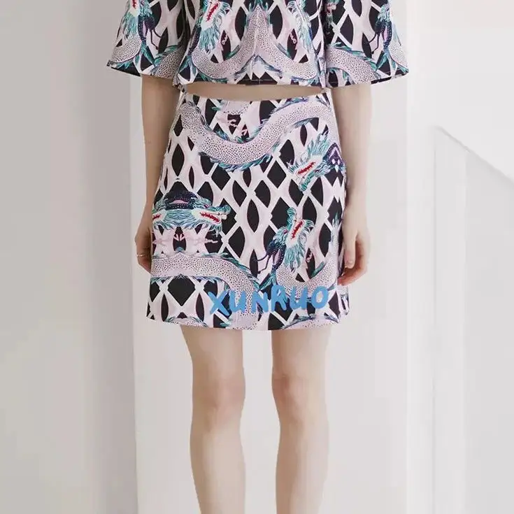 Commuter Mini Polyester Skirt