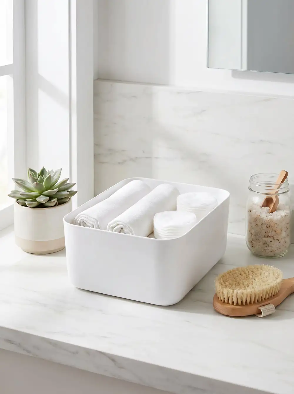 Big Storage Basket White