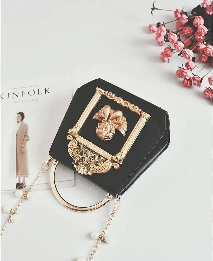 Retro Baroque Angel Bag Pearl Chain Bag