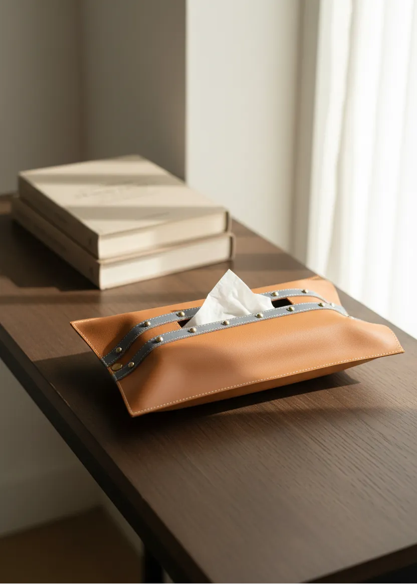 Tan Grey Tissue Cover