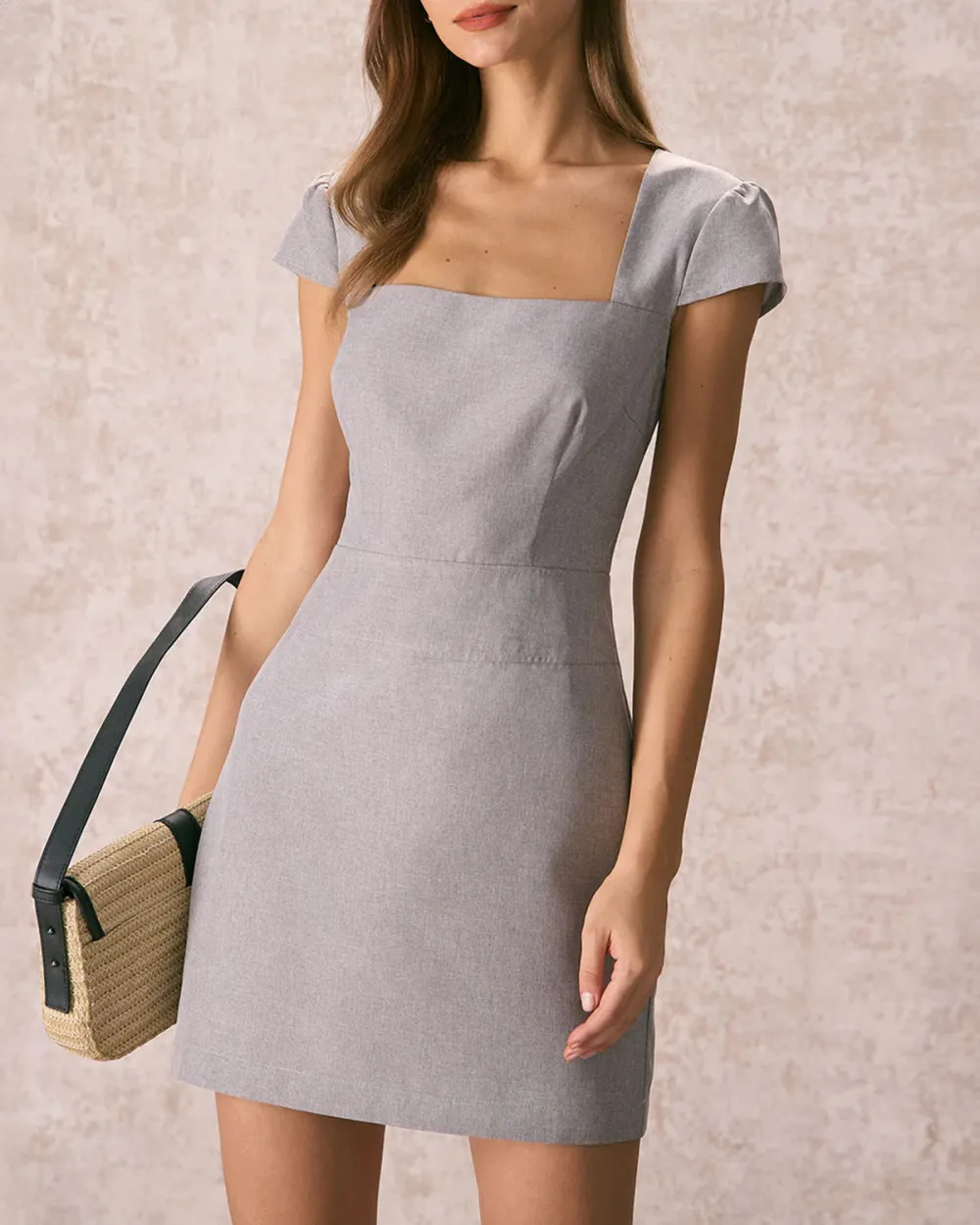Short Sleeve White Dress