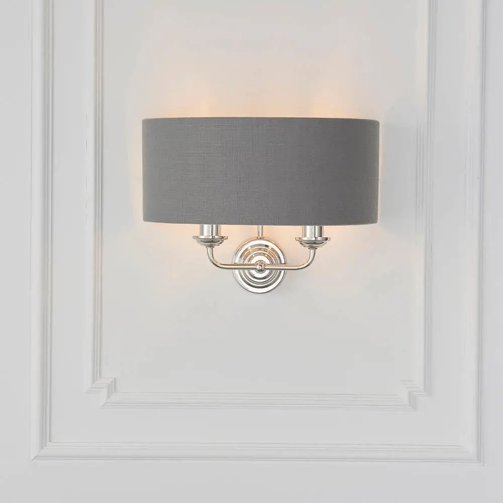 Classic Metal Adjustable Linen Decorative Wall Light