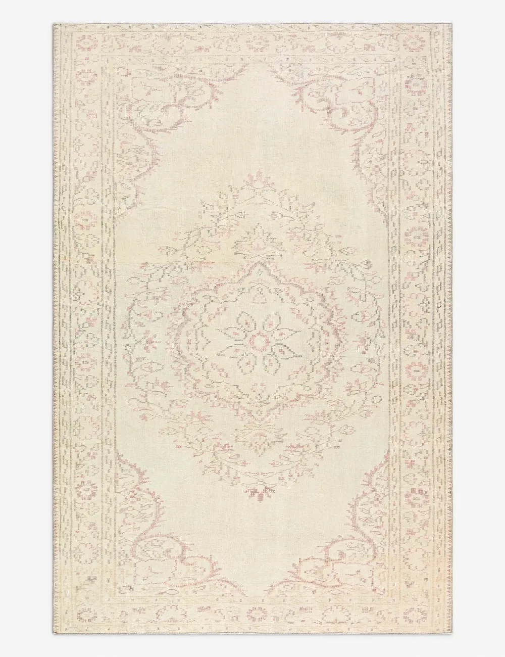 Rich Vintage Inspired Artisan Turkish Inspired Hand Knotted Wool Area Rug