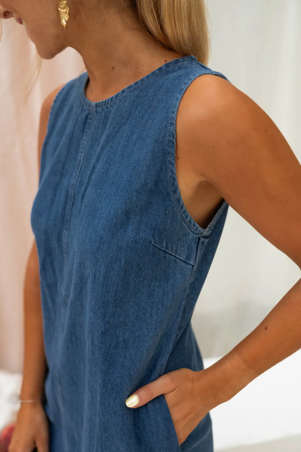 Denim Bodycon Mini Dress