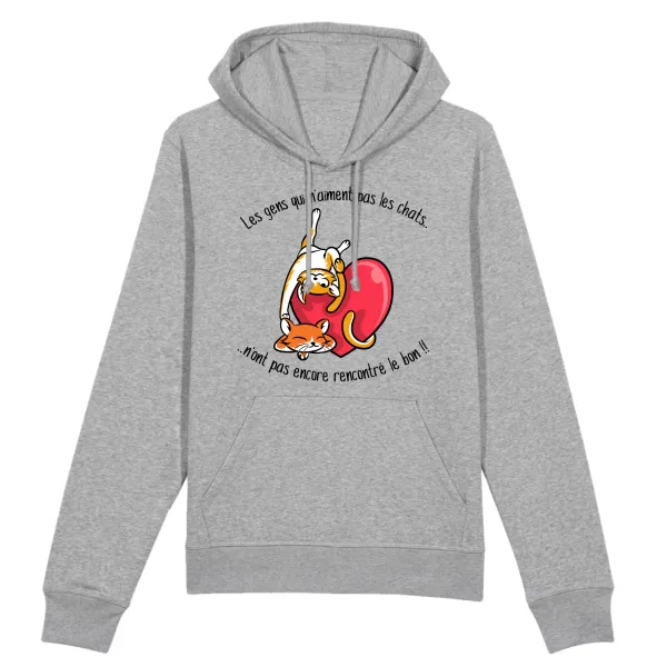 Selective Cat Graphic Pullover Hoodie