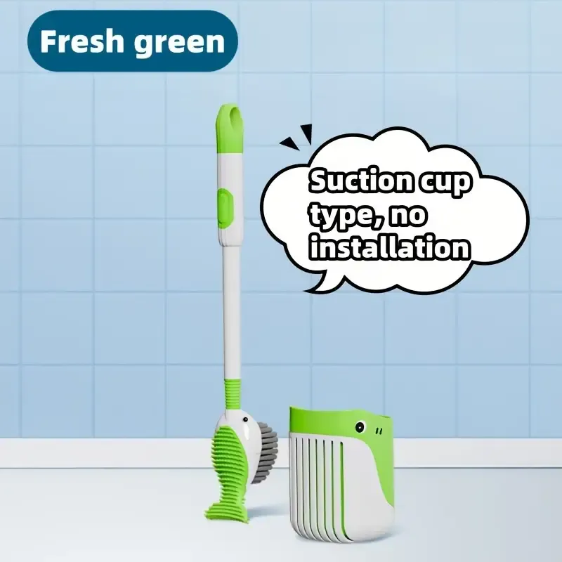 Whimsical Whale-Shaped Toilet Brush