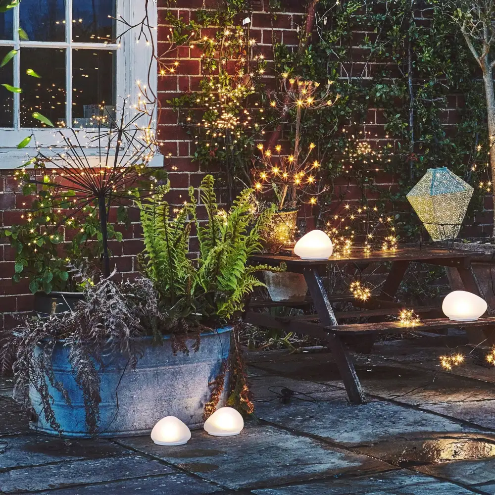 LED Solar Garden Rock Light