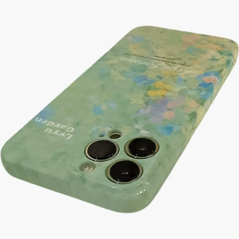 Floral Cat Textured Matte Phone Case
