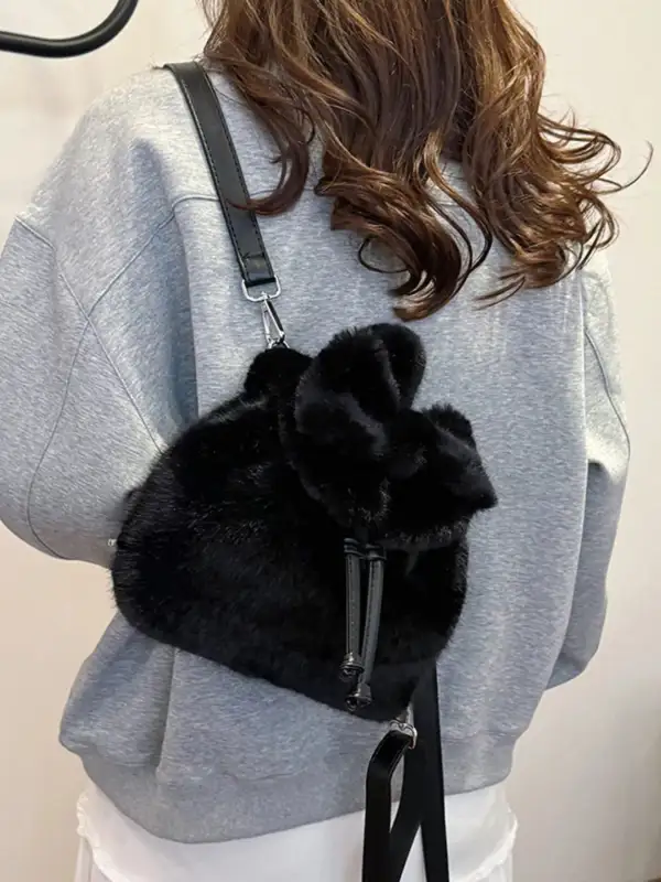 Compact Drawstring Casual Backpack