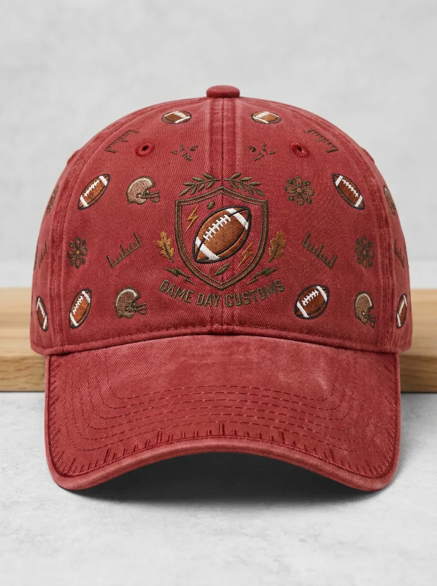 Team Spirit Embroidered Baseball Cap