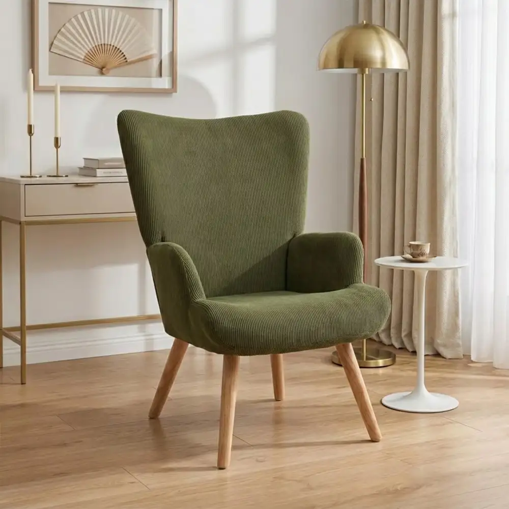 Relaxed Versatile Corduroy Armchair