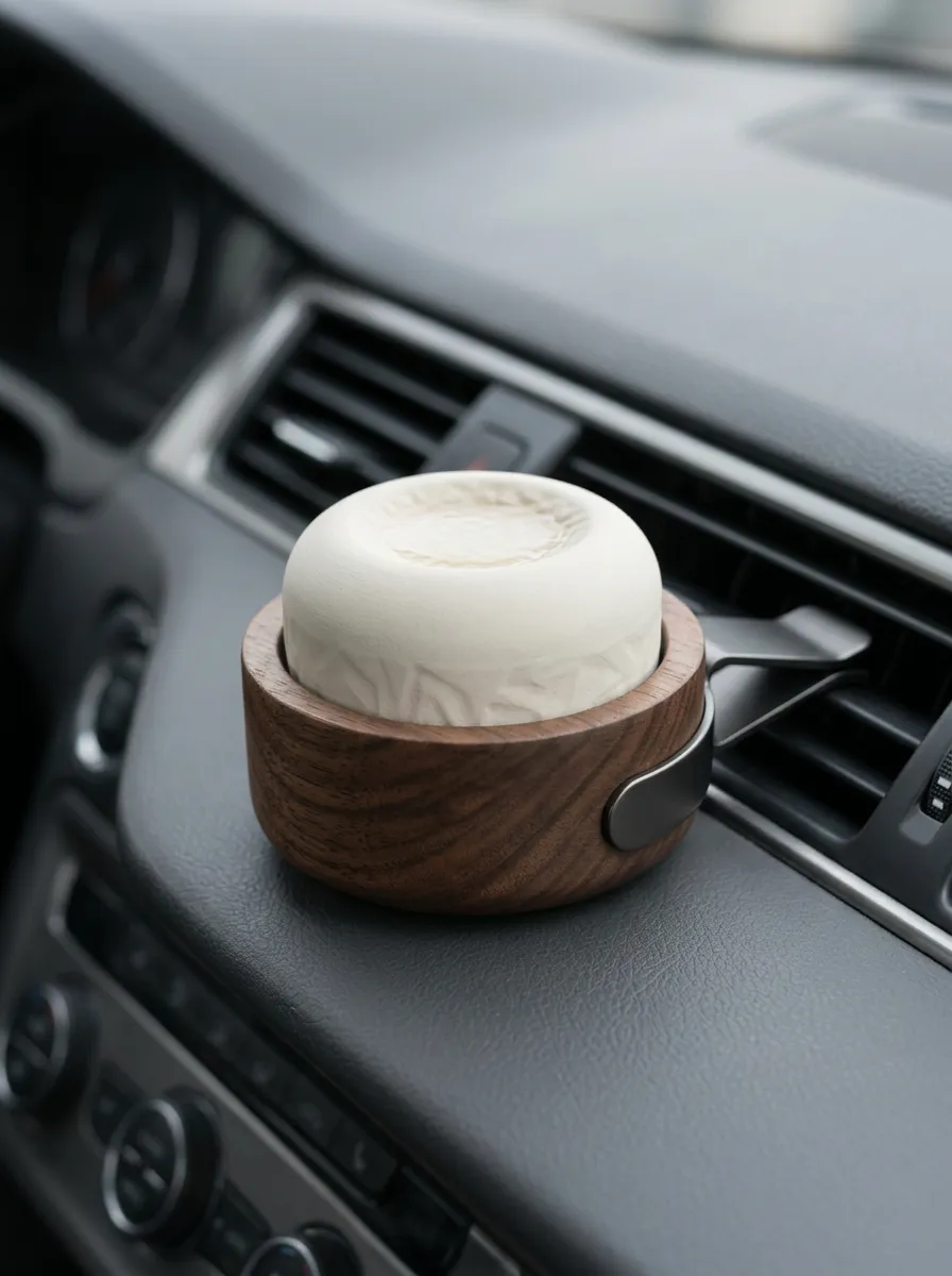 Refined Wood-Grain Car Air Freshener