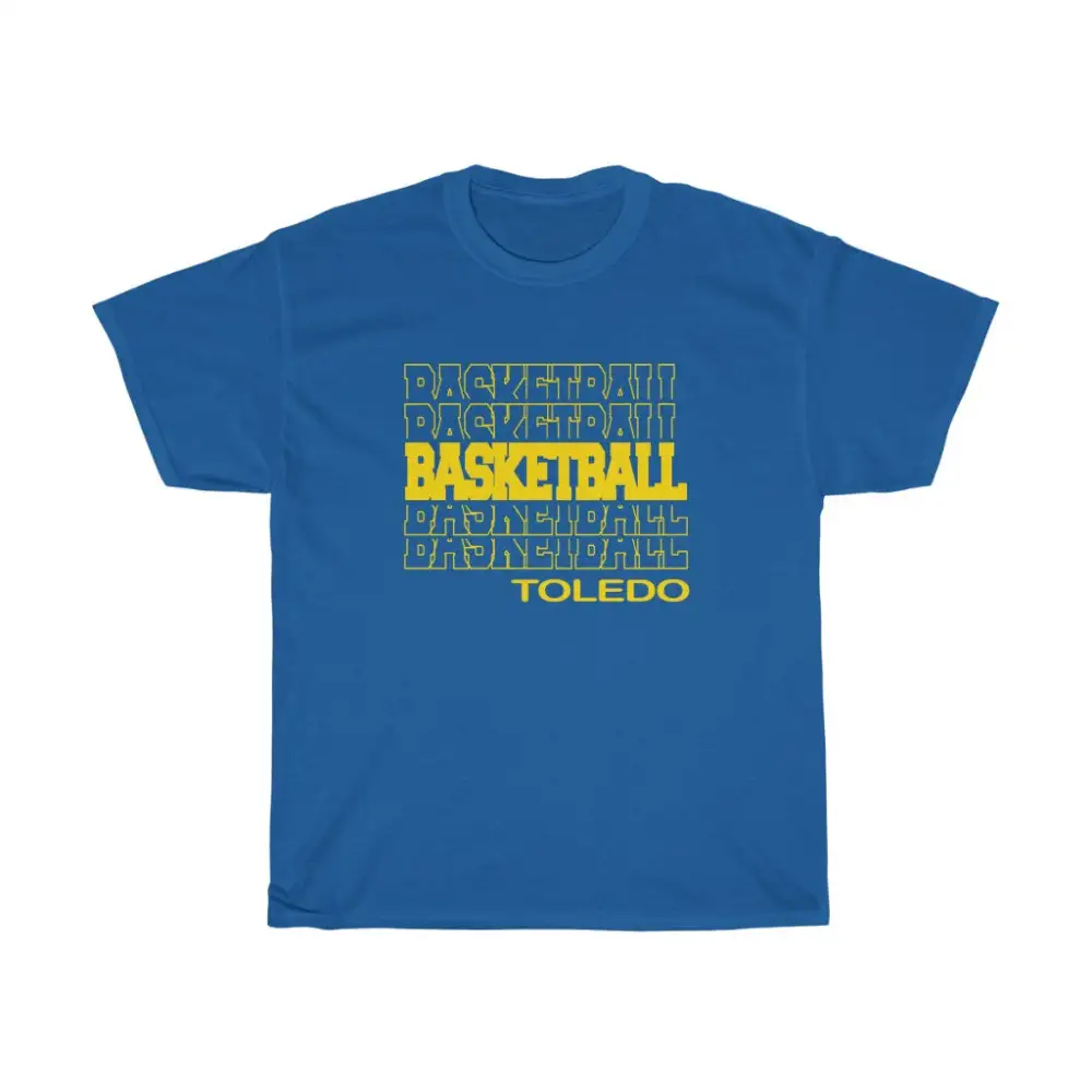 Basketball Toledo in Modern Stacked Lettering