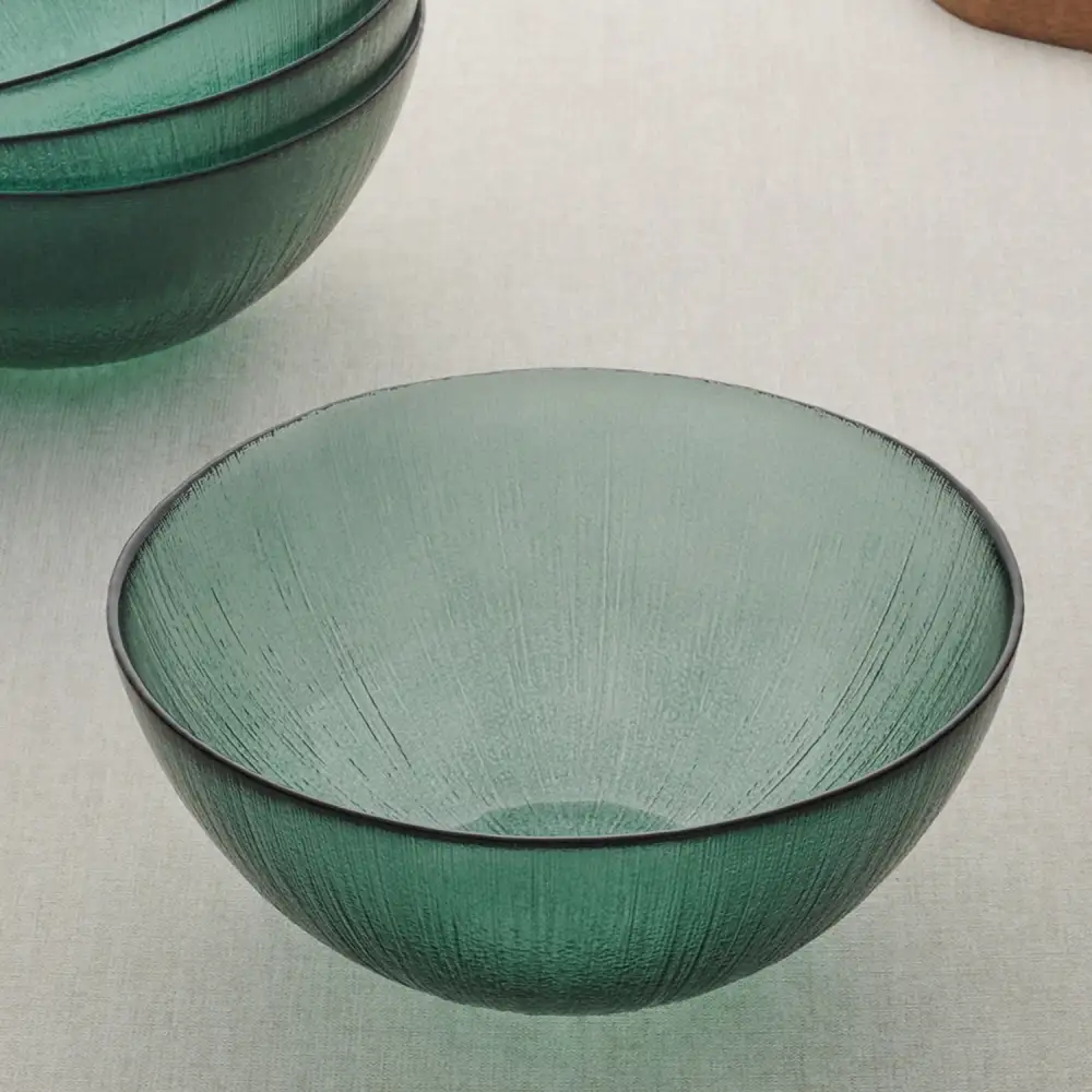 Green Glass Side Bowl