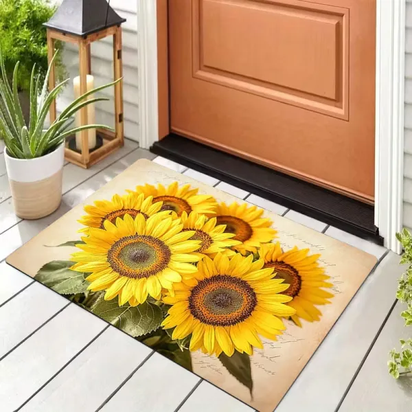 Sunflower Bouquet Door Mat