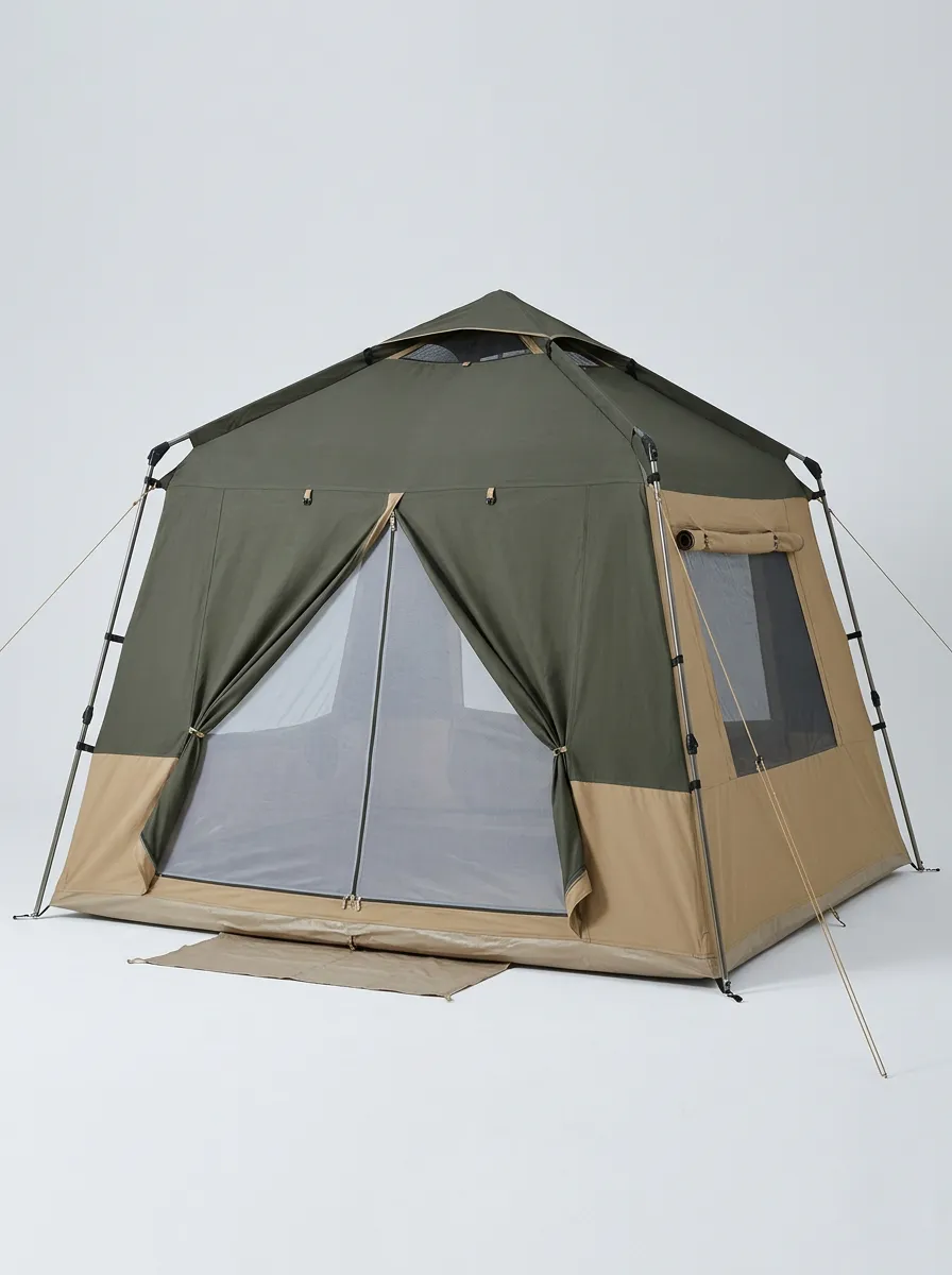 Camping Olive Khaki Pop-Up Tent