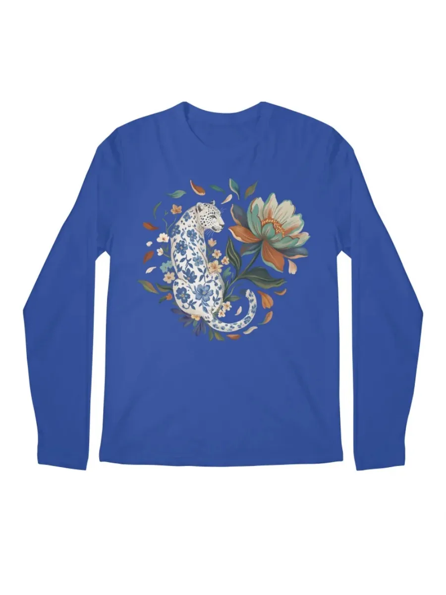 Watercolor Floral Leopard Graphic Tee