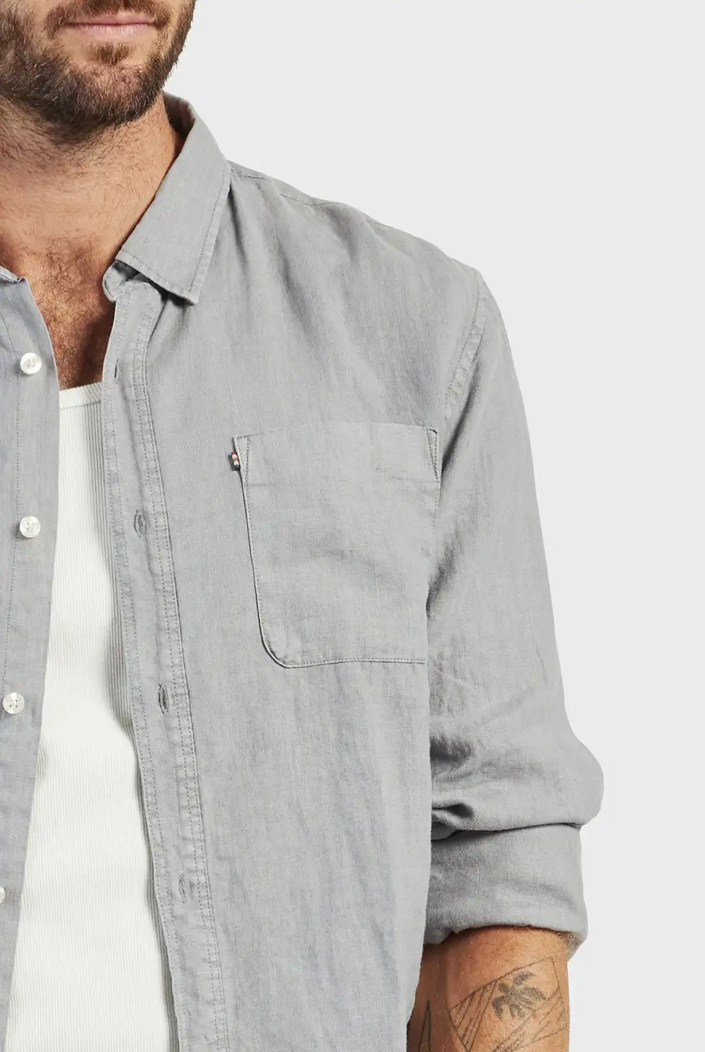 Classic Cotton Casual Long Sleeve Button Up Shirt