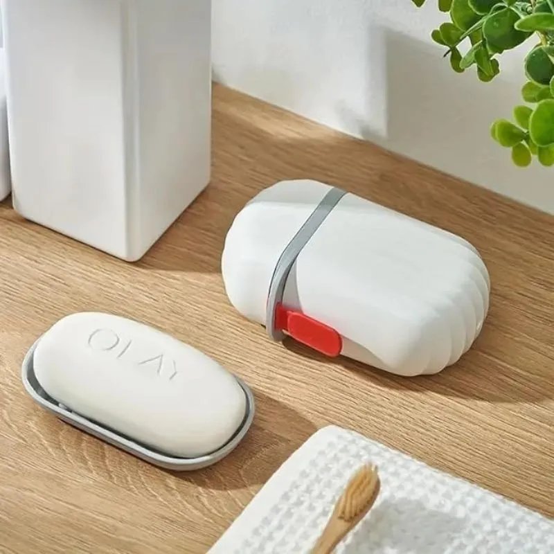 Portable Soap Dish for Travel/Camping | Waterproof Leakproof Soap Container for Home/Bathroom | Plastic Soap Box with Cover | Soap Holder (Pack of 1,Multicolor)