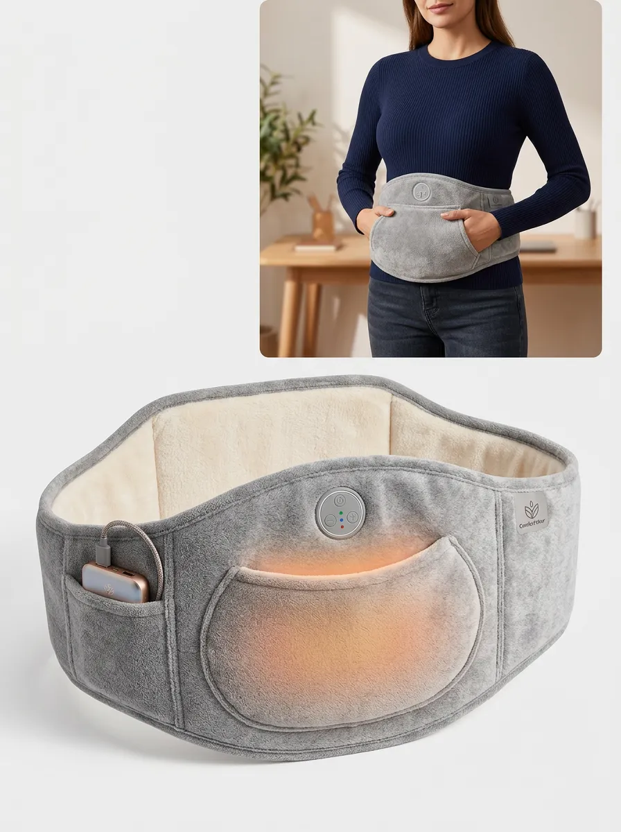Rechargeable USB Fleece Heated Waist Belt