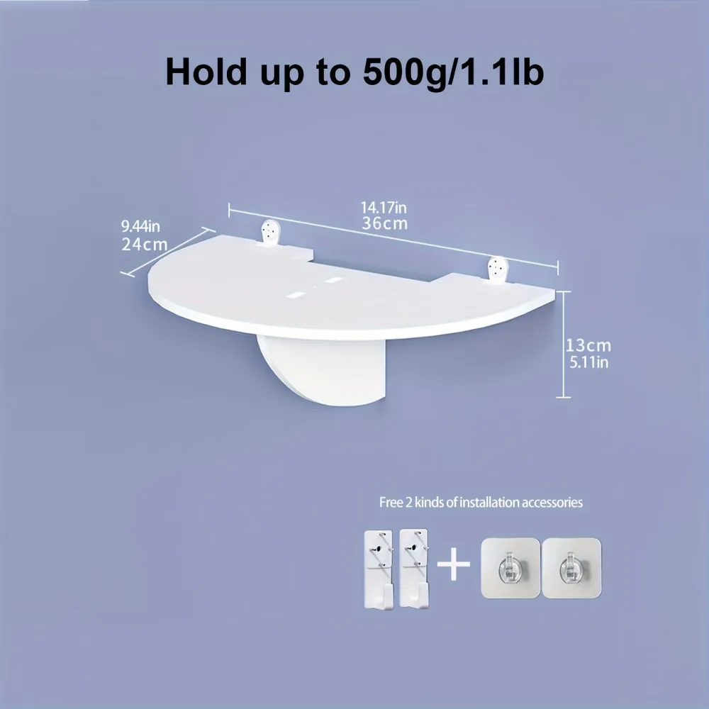 Half-Round Wall Shelf