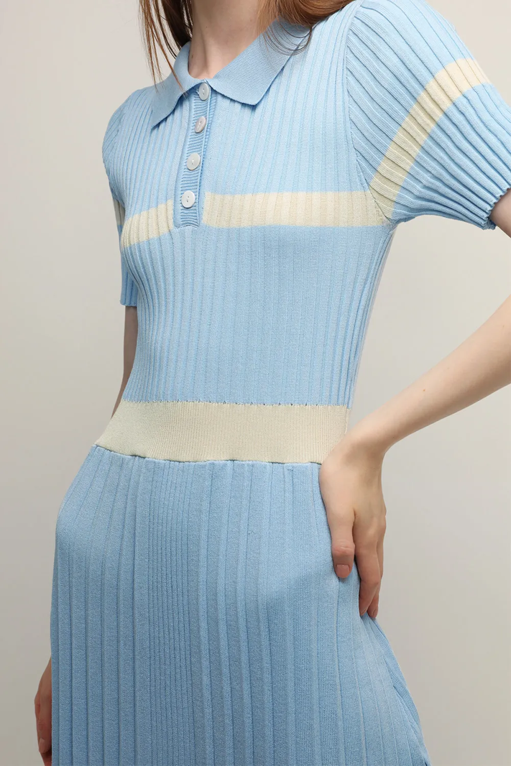 Pleated Hem Maxi Dress