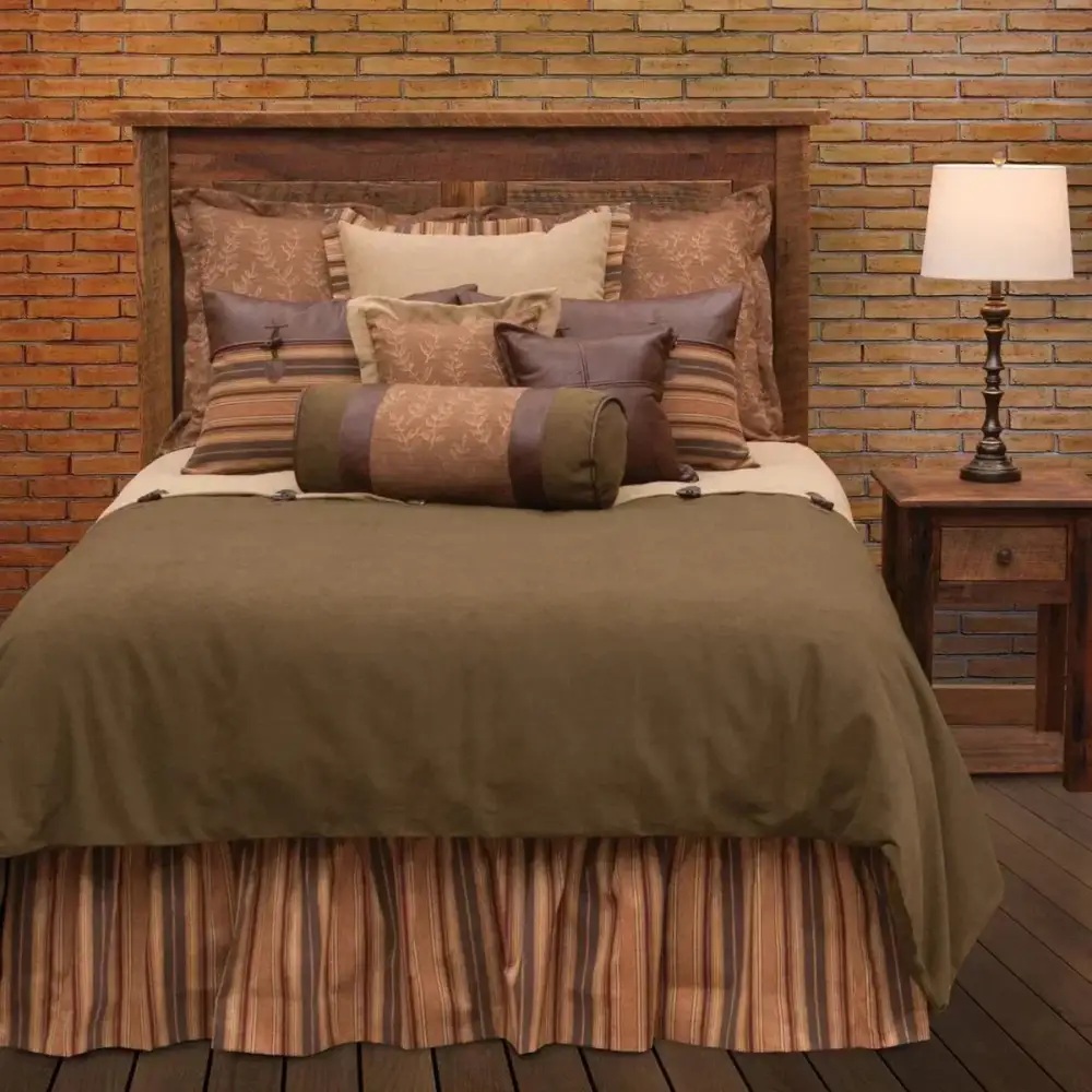 Chenille Pine Motif Duvet Set
