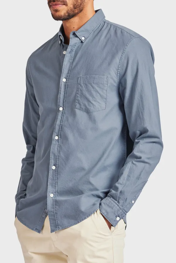 Vintage Oxford Shirt-Dutch blue