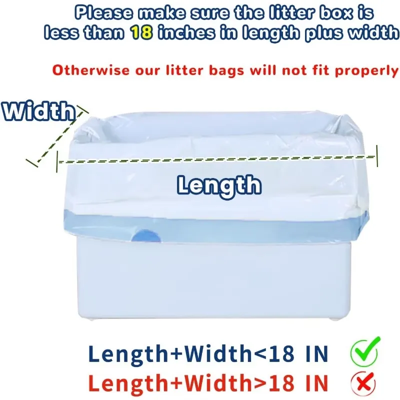 80 Pcs Self-Cleaning Litter Box Liners