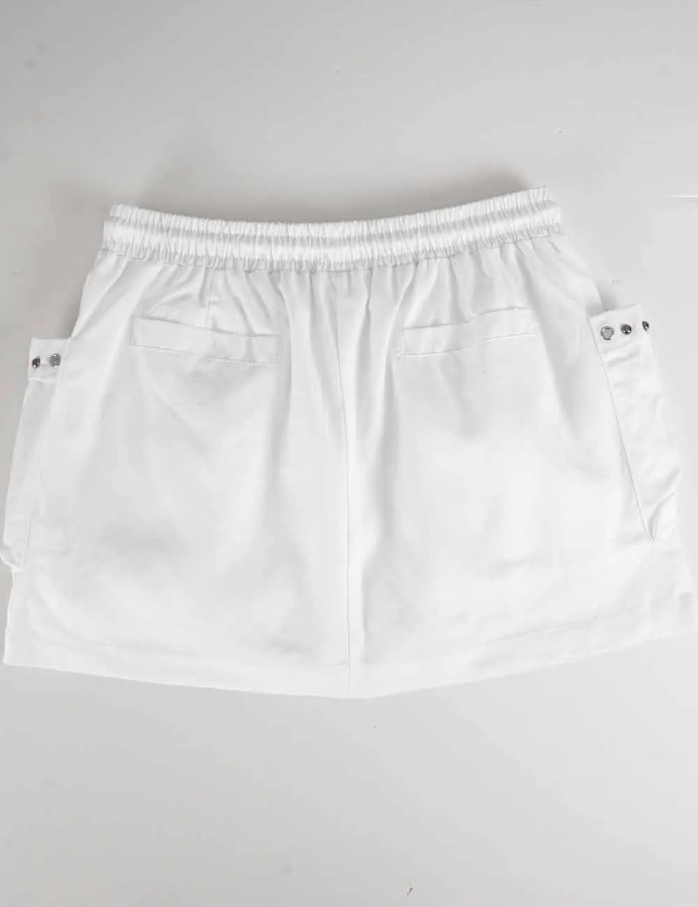 Chic Studded Pocket Drawstring Mini Skorts