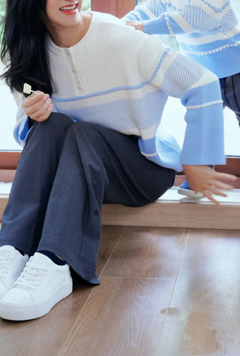 Sweater - Dusty Blue