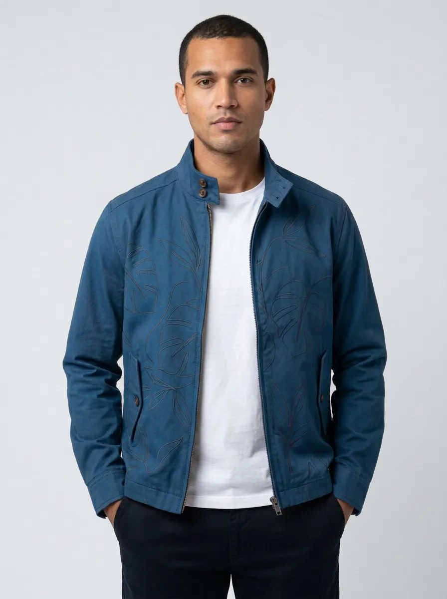 Tropical Leaf Botanical Jacket