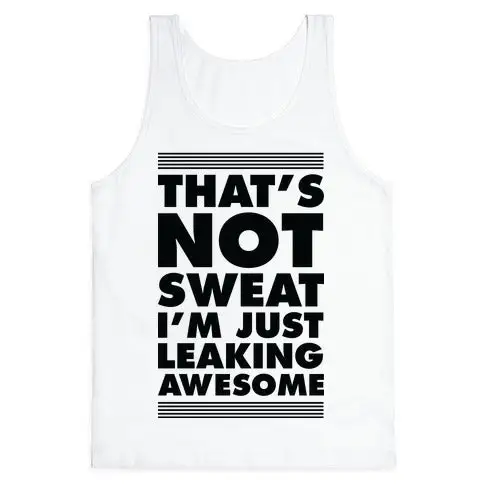 Sweat Humor Graphic Tank Top