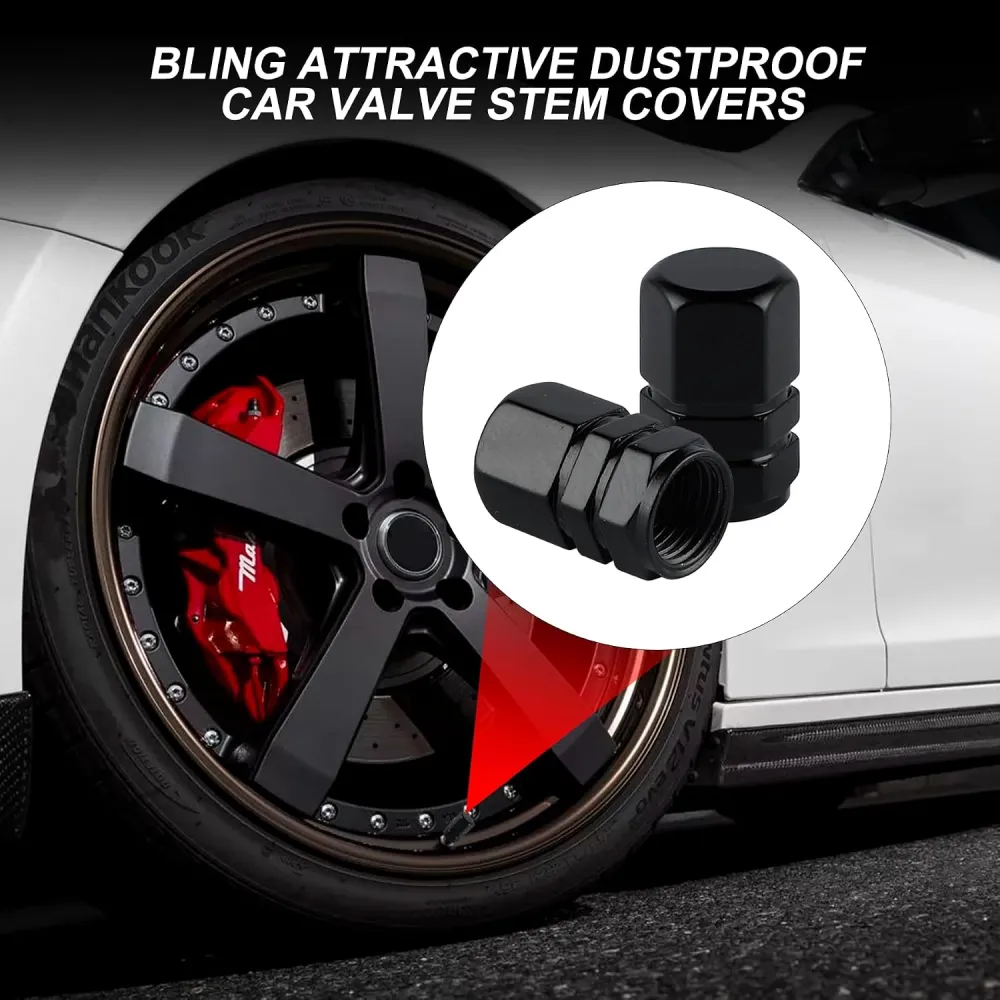 Aluminum Tire Valve Cap Set