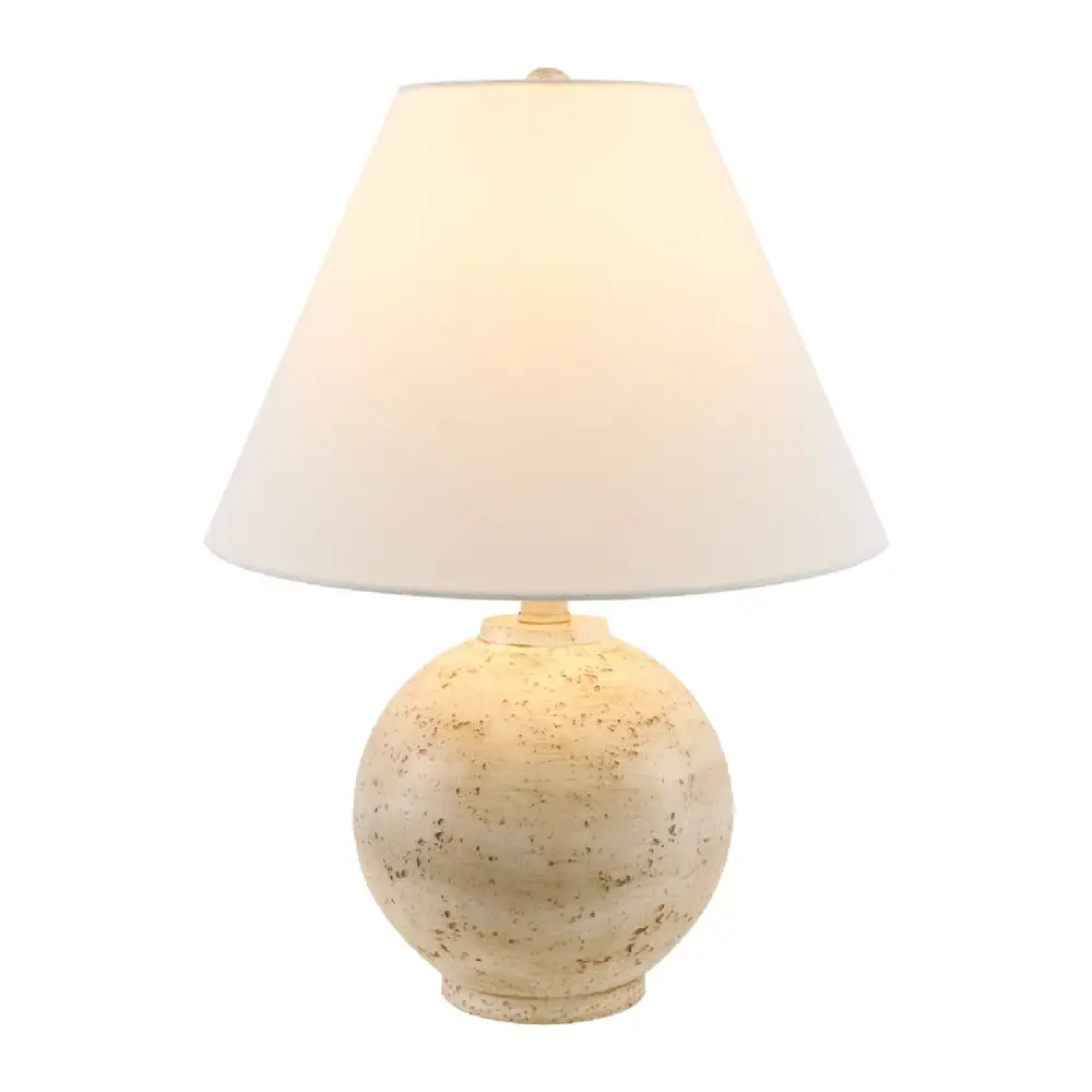 Modern Linen Stone Resin Table Lamp