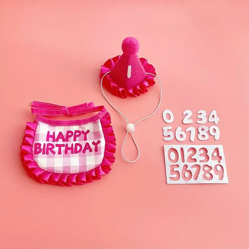 3pcs Pet Birthday Party Set