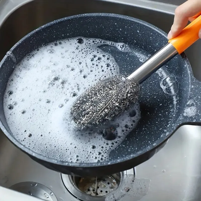 Three-Piece Set Of Durable Stainless Steel Brushes