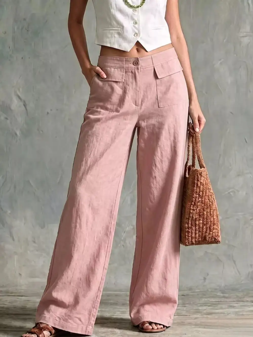 Full Size Wide Leg Pants Plus Size