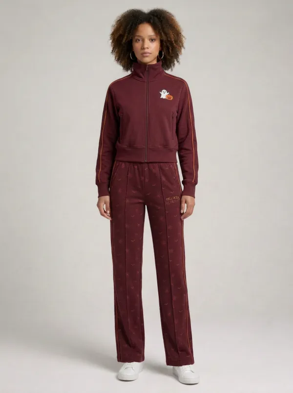 Women's Halloween Ghost Pumpkin Pattern Printed Tracksuit