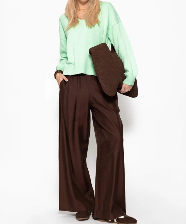 Brown Straight Everyday Pants